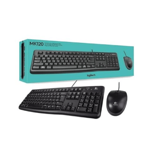 KIT TECLADO + MOUSE LOGITECH MK120 ESPAÑOL NEGRO2