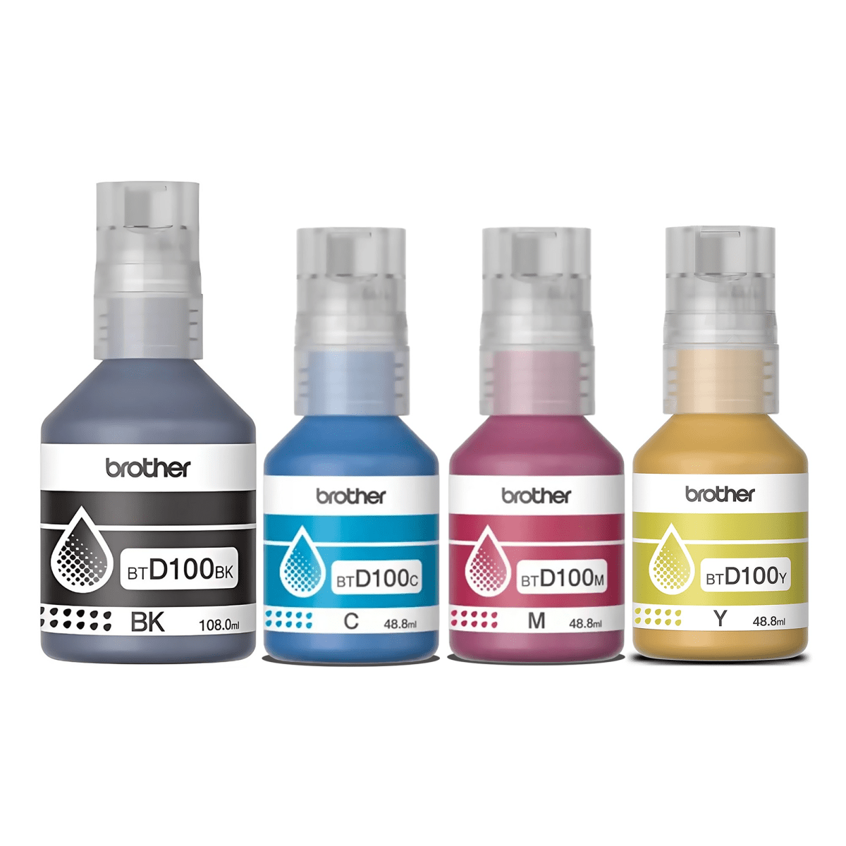 BOTELLA DE TINTA BROTHER D100 NEGRO 108ML2