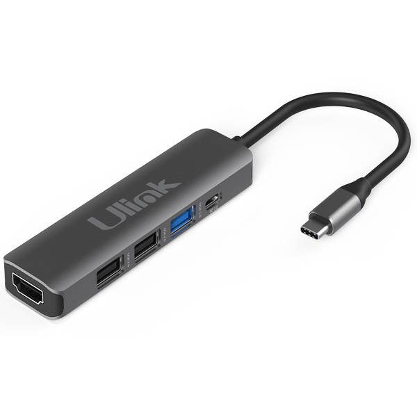 ADAPTADOR USB TIPO C A USB 3.0 - USB 2.0 - HDMI - USB TIPO C ULINK2