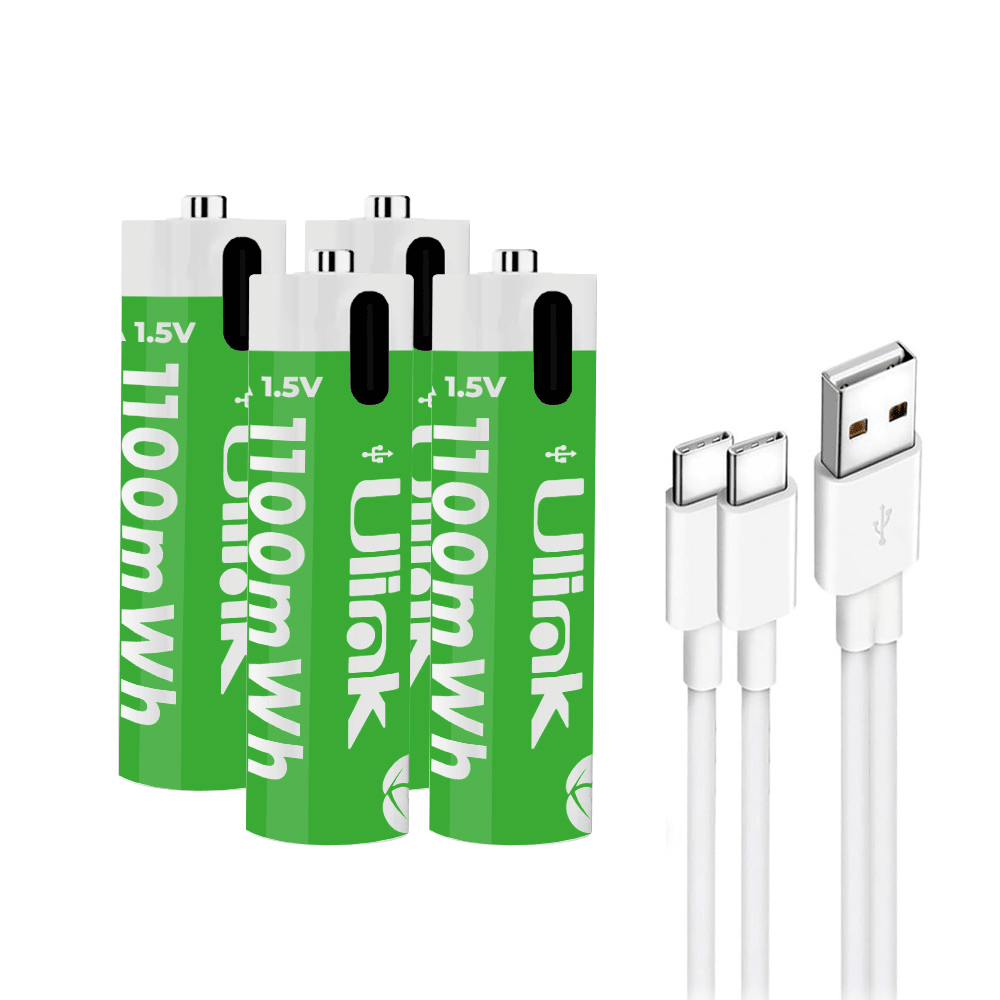 Pilas 4 x AAA con carga USB C de 1100 mWh Mod. UL-BAT3A4 ULINK1