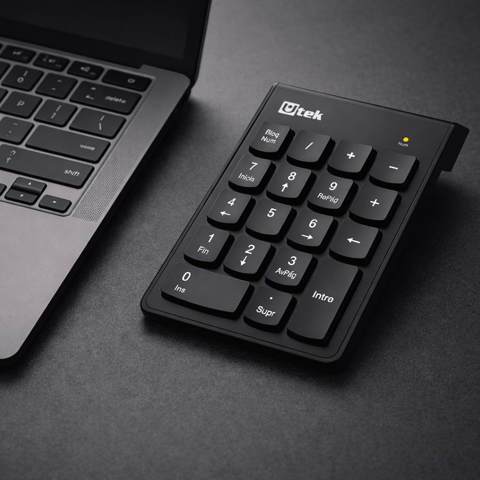 Teclado Numérico Inalámbrico 2.4 GHz / Mod. UT-KBN1200W3