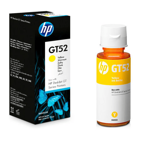 TINTA BOTELLA HP GT52 YELLOW ORIGINAL 1