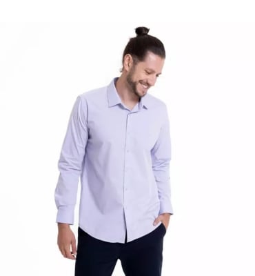 CAMISA DE VESTIR HOMBRE SLIM FIT LILA LI061N060