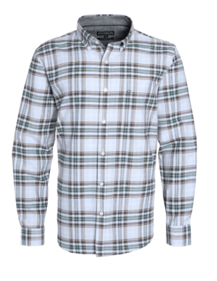 CAMISA OXFORD CUADROS PARA HOMBRE VERDE CLARO I5404N511