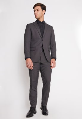 TRAJE EJECUTIVO GRIS TEXTURADO PARA HOMBRE - MODELO V3000N003