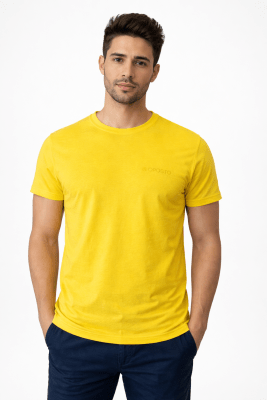 POLERA MANGA CORTA BASICA OPOSTO AMARILLO LI000N024