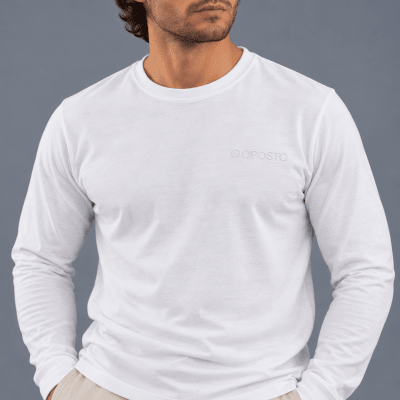 POLERA MANGA LARGA BASICA OPOSTO BLANCO LI000N001