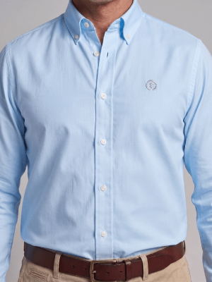 CAMISA MANGA LARGA OXFORD CELESTE LI000N070