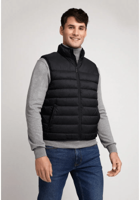 PARKA SIN MANGAS ACOLCHADA NEGRA V6000N009