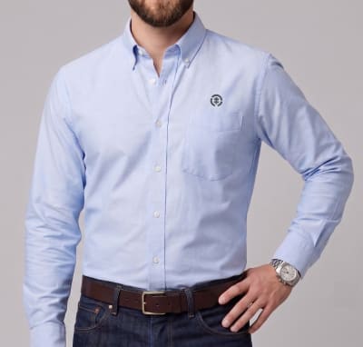 CAMISA OXFORD OPOSTO CELESTE I6001N070