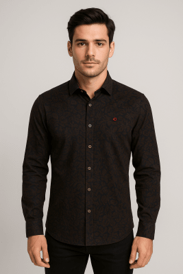 CAMISA COTELÉ ESTAMPADA I2960N002