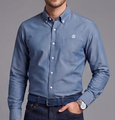 CAMISA OXFORD OPOSTO DENIM I6001N084
