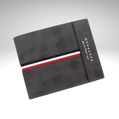 BILLETERA PU FRANJA PARA HOMBRE NEGRA AC202N009