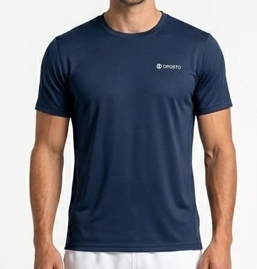 POLERA MANGA CORTA TÉCNICA Y SPORT AZUL MARINO LI001N079