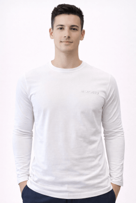 POLERA MANGA LARGA BASICA OPOSTO BLANCO LI000N001
