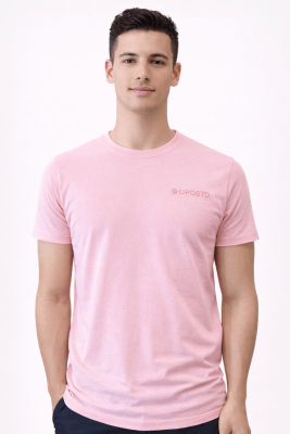 POLERA MANGA CORTA BASICA OPOSTO ROSADO LI000N050