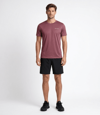 POLERA MANGA CORTA TÉCNICA Y SPORT ROJO BAYA LI001N054