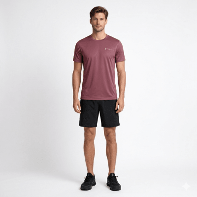 POLERA MANGA CORTA TÉCNICA Y SPORT ROJO BAYA LI001N054