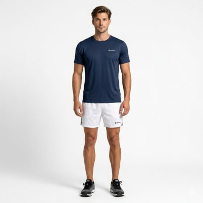 POLERA MANGA CORTA TÉCNICA Y SPORT AZUL MARINO LI001N079