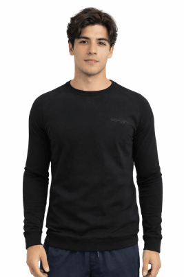 POLERON BÁSICO CREWNECK OPOSTO NEGRO LI000N009