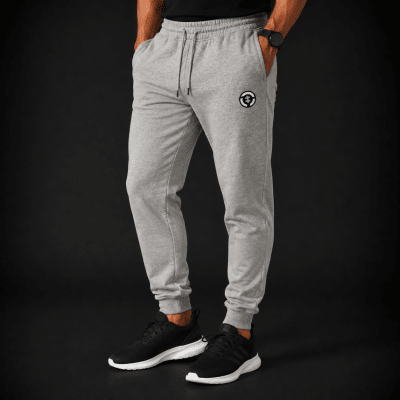 JOGGER FRANELA CARDADA GRIS LI000N003