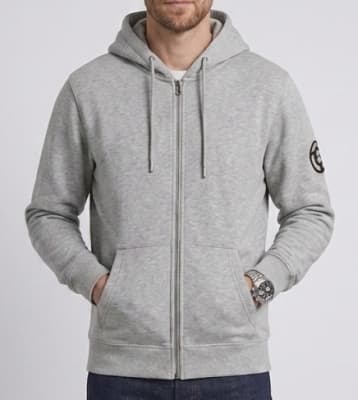 POLERON FULL ZIP TERMICO GRIS MELANGE LI004N003