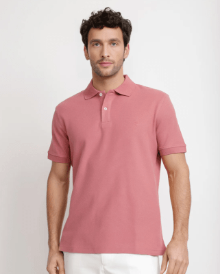 POLERA POLO PIQUÉ HOMBRE ROJO V6000N054