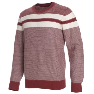 SWEATER HOMBRE FANTASÍA CUELLO REDONDO LADRILLO – ELEGANCIA Y CONFORT EN CADA DETALLE I2004N067