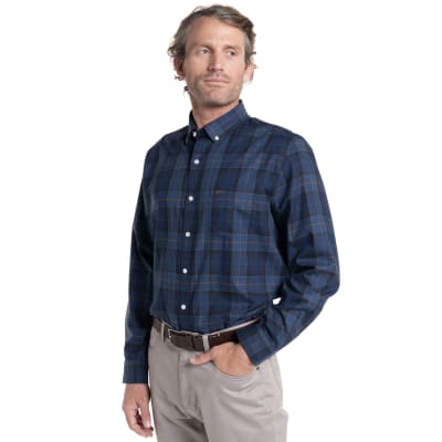 CAMISA ESCOCESA PARA HOMBRE AZUL I5140N577