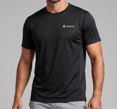 POLERA MANGA CORTA TÉCNICA Y SPORT NEGRO LI001N009