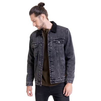 CHAQUETA DENIM CON CHIPORRO I4000N009