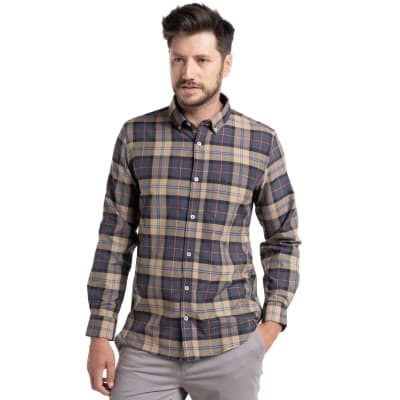 CAMISA OXFORD CUADROS LEON. PTI501404N590