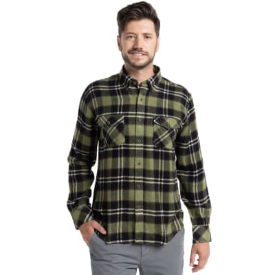 CAMISA LEÑADORA PARA HOMBRE VERDE I5701N512