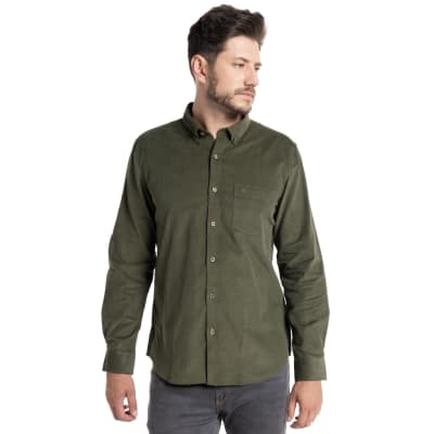CAMISA COTELE PARA HOMBRE VERDE OSCURO I5960N013