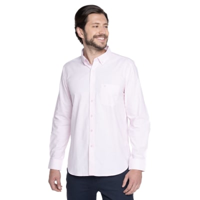 CAMISA MANGA LARGA HOMBRE OXFORD ROSADA LI017N050
