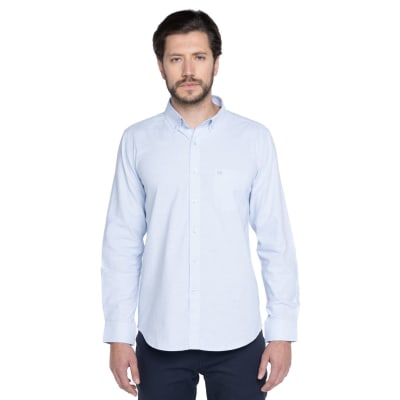 CAMISA MANGA LARGA HOMBRE OXFORD CELESTE LI017N071