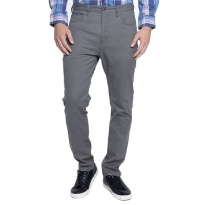 PANTALON HOMBRE 5 BOLSILLOS GRIS LI080N003