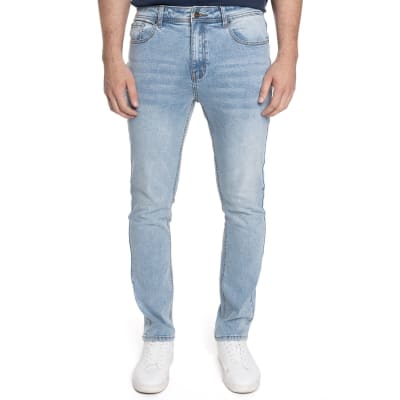 JEANS BASICO SLIM FIT PARA HOMBRE AZUL CLARO DENIM LI113M089