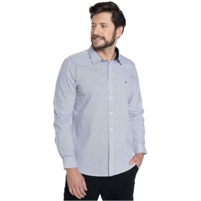CAMISA ESTAMPADA PARA HOMBRE GRIS CLARO V6062N503