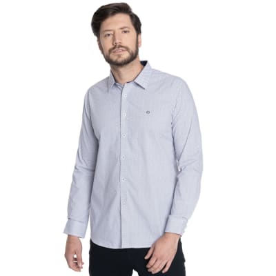 CAMISA ESTAMPADA PARA HOMBRE AZUL V6062N577