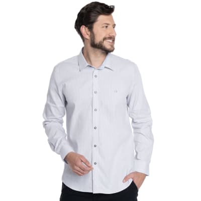 CAMISA TEXTURADA PARA HOMBRE BLANCO V6131N501