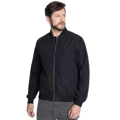 CHAQUETA BOMBER PARA HOMBRE NEGRO V6020N009