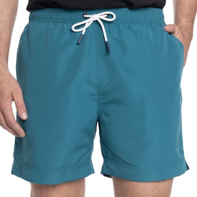 TRAJE DE BAÑO LISO HOMBRE VERDE PETROLEO V6012N016