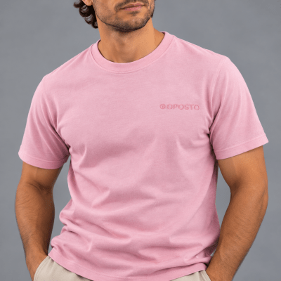 POLERA MANGA CORTA BASICA OPOSTO ROSADO LI000N050