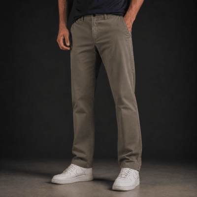 PANTALON CHINO OLIVA I6000N095