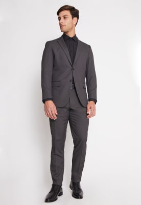 TRAJE EJECUTIVO GRIS TEXTURADO PARA HOMBRE - MODELO V6000N003