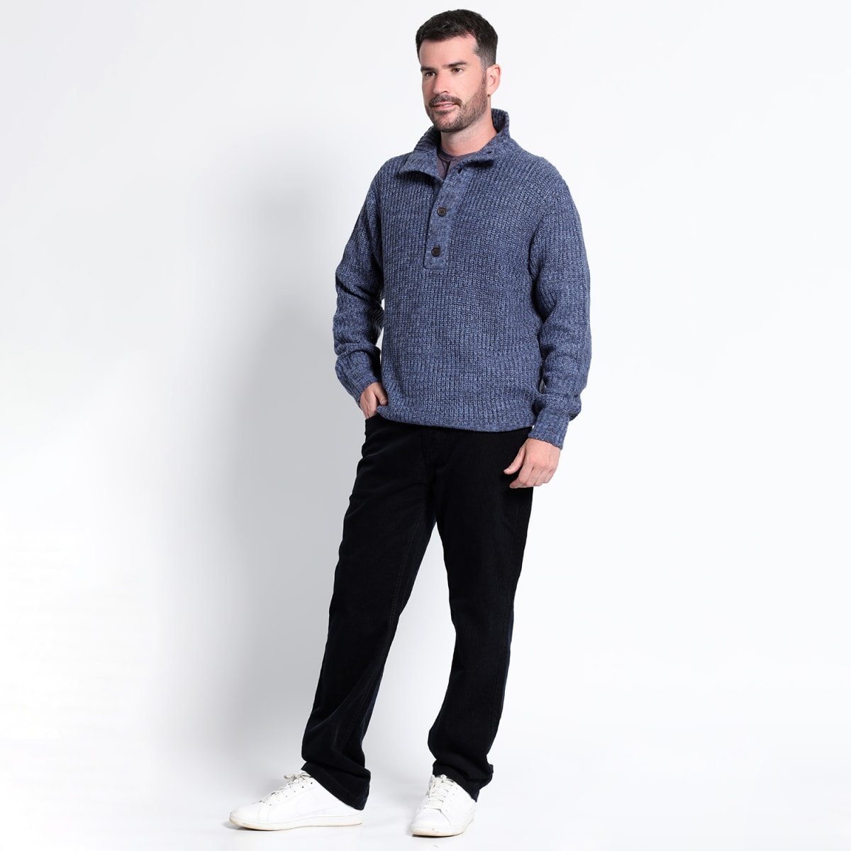 SWEATER BOTON TALLAS GRANDES (3XL y 4XL) I3129N0803