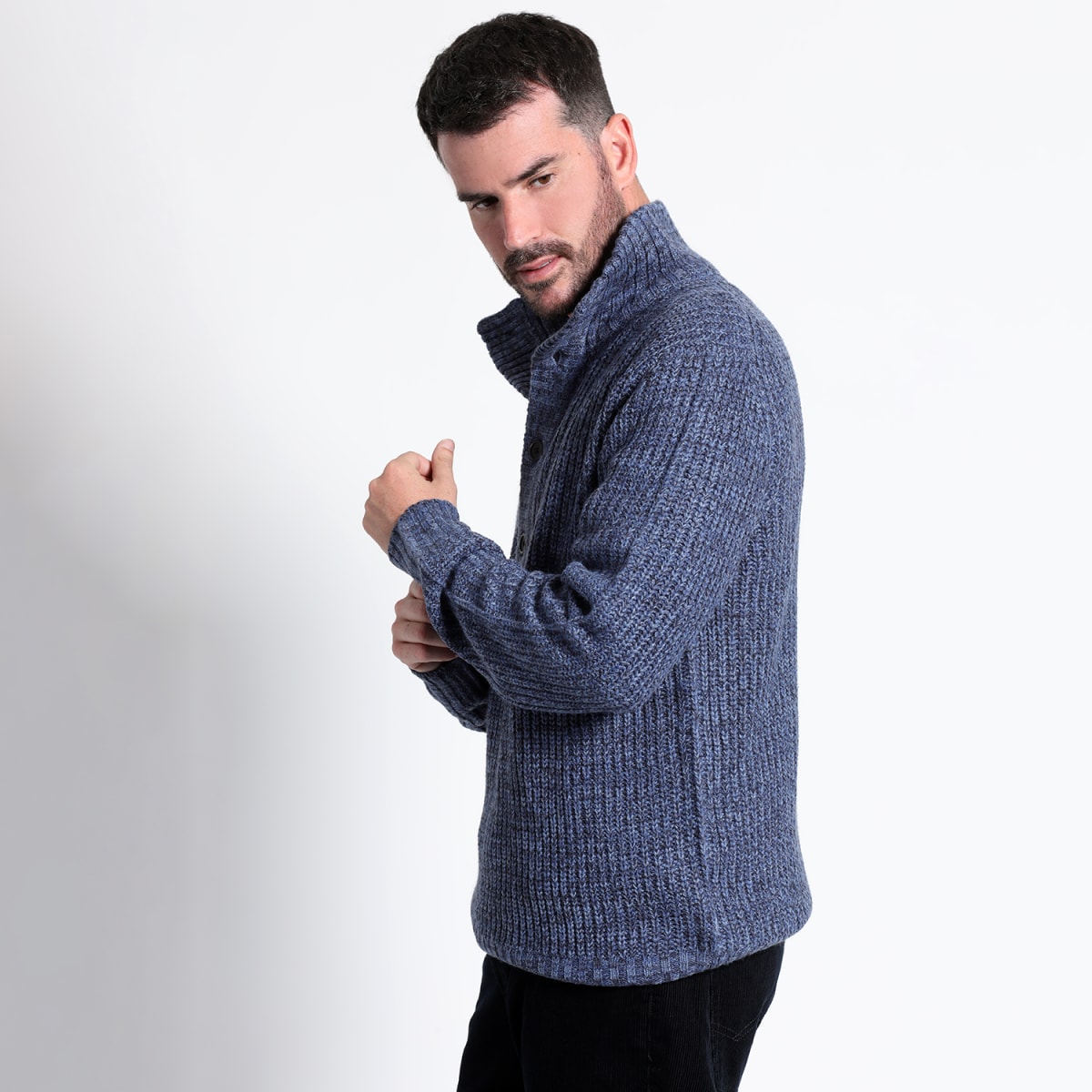 SWEATER BOTON TALLAS GRANDES (3XL y 4XL) I3129N0802
