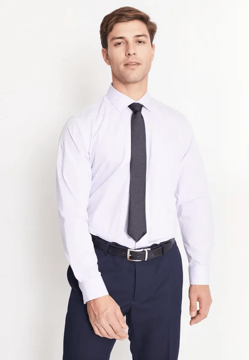 CAMISA FORMAL BASICA LISA REGULAR POPLIN LILA V6000N0601