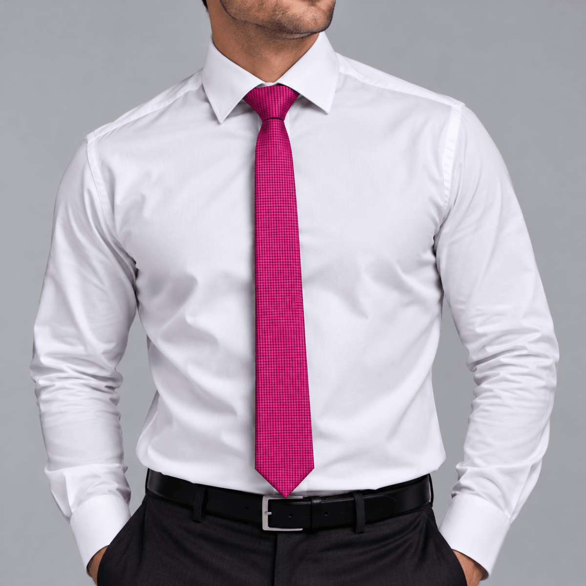 CORBATA SLIM TEXTURIZADA 6 CM FUCSIA AC002N0122